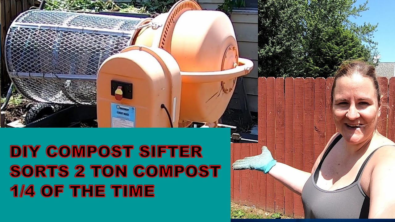 DIY MOTORIZED COMPOST SIFTER ZOOMS THROUGH COMPOST!!