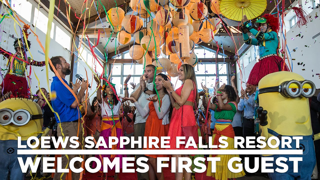 First Guests Arrive at Loews Sapphire Falls Resort