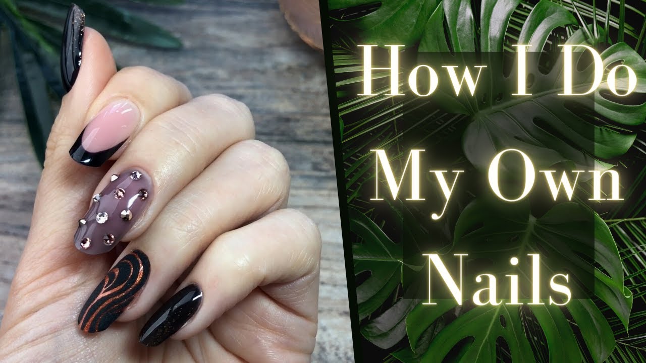 Various Nail Designs in Black and Copper | I Do My Own Nails by Goda Flawless Nails