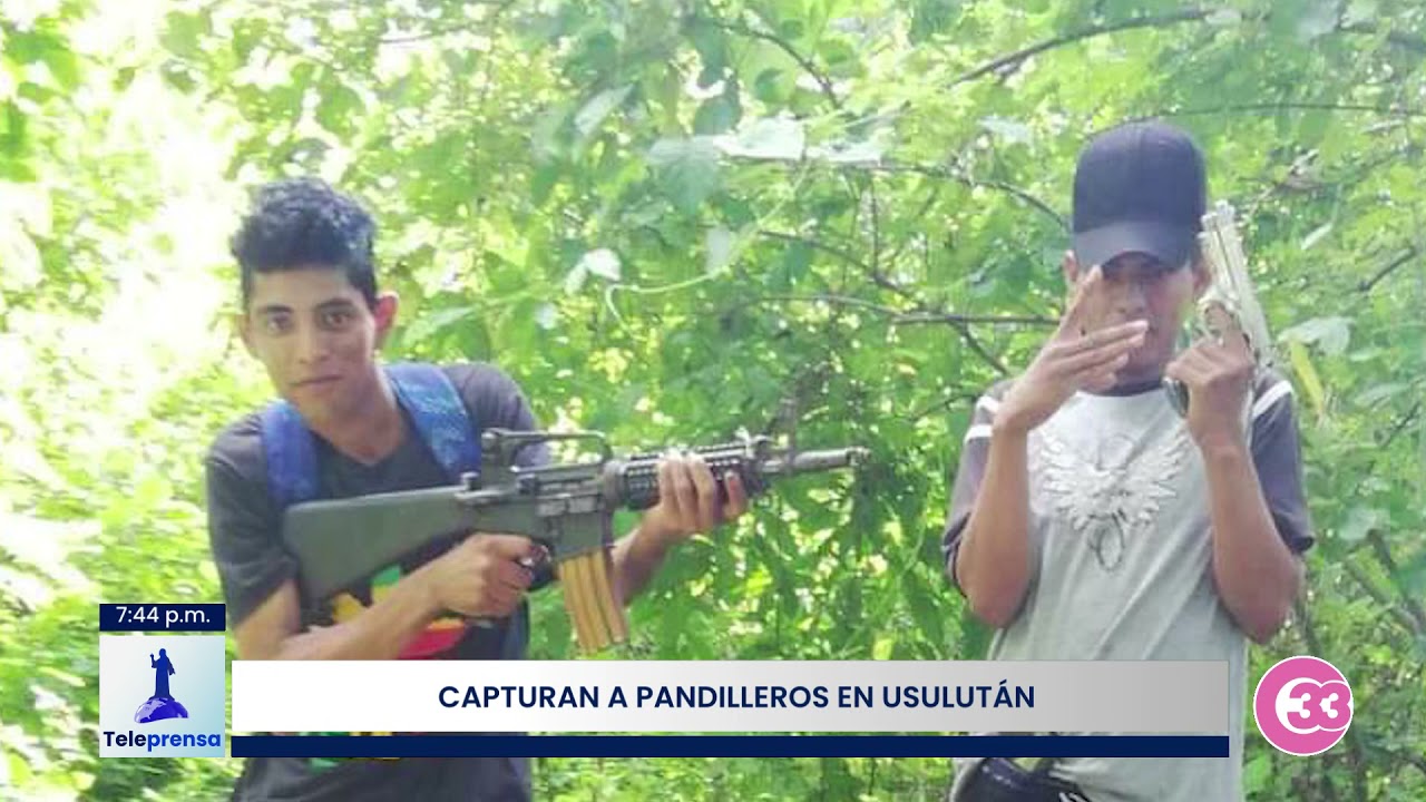#Teleprensa33 | Capturan a pandilleros en Usulut&aacute;n