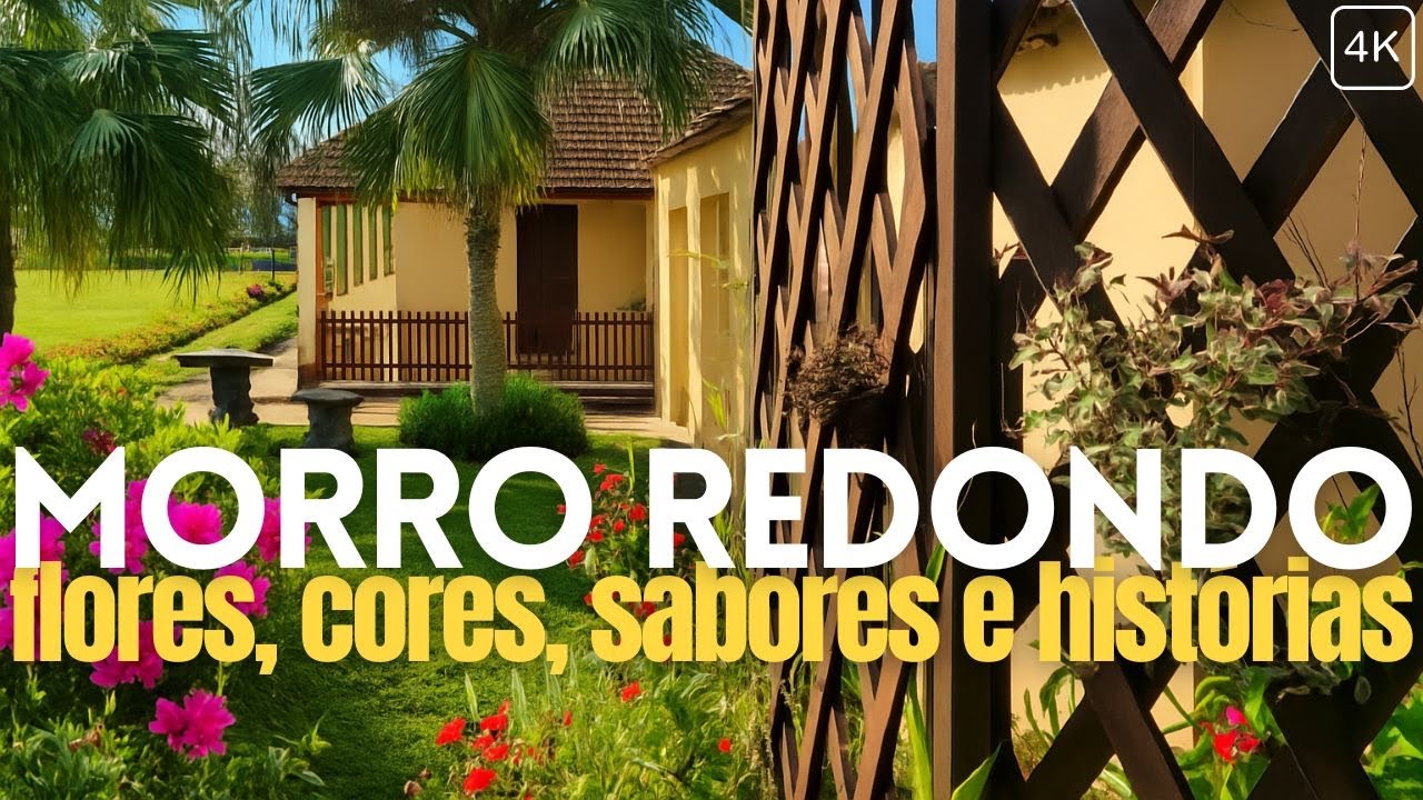 📌MORRO REDONDO | RS: Flores, Cores, Sabores e Histórias 😌#walkingtour #4k
