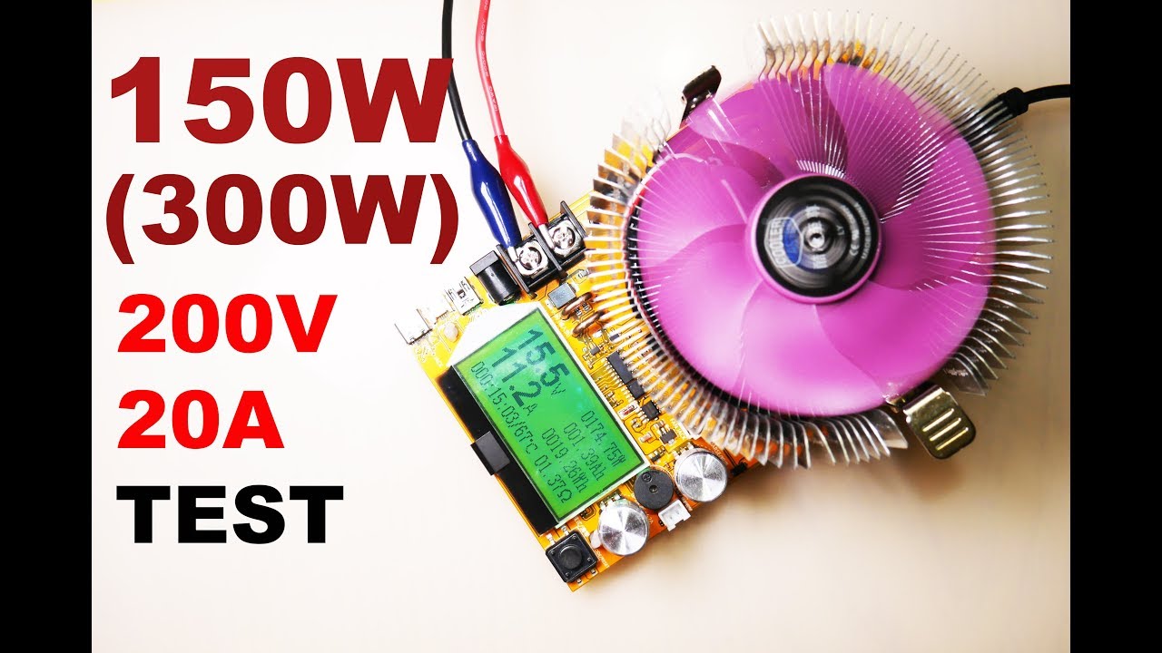 Juwei Электронная нагрузка 150W!!! Разгон до 300W!!!!! / Electric load 150W!