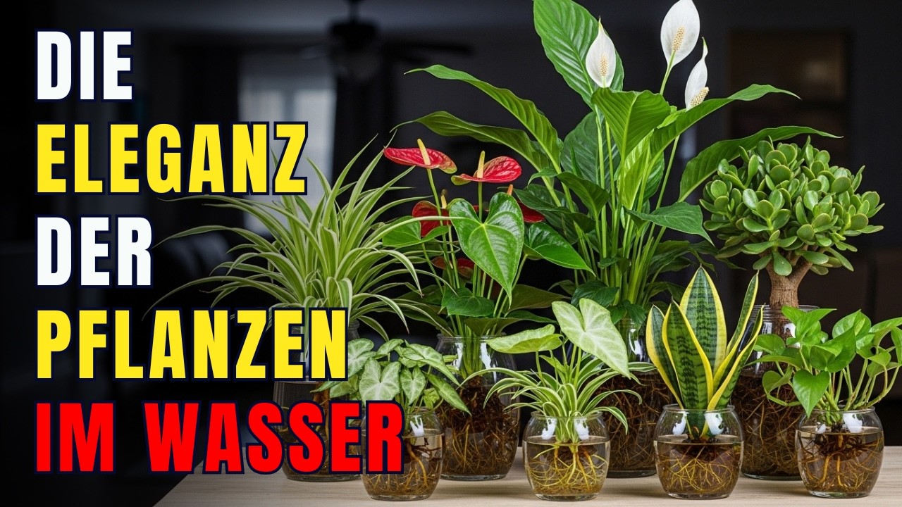 7 Zimmerpflanzen, die in WASSER wachsen | Einfache und moderne Dekoration