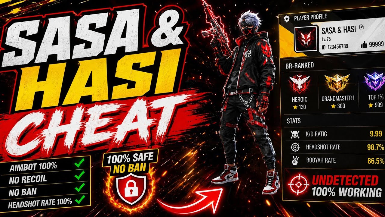 FreeFire Filza Xit IOS || HS + SASA & HASII || (100% Working on All iOS Versions) 🔥❗ 