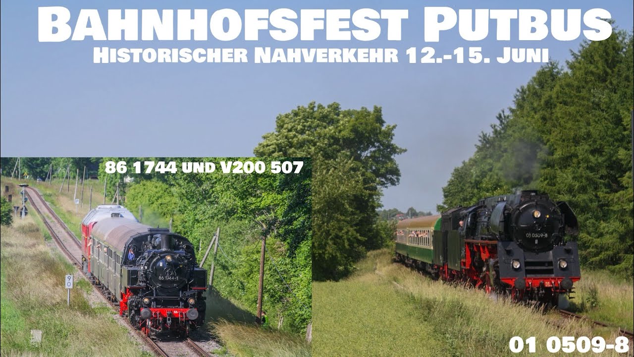 Bahnhofsfest in Putbus(Rügen)+Historischer Nahverkehr || Eisenbahntv.deutschland