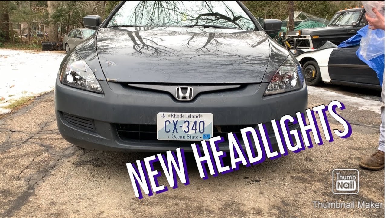 Accord Coupe Gets NEW LED HEADLIGHTS (Blacked Out) + How to Install Them