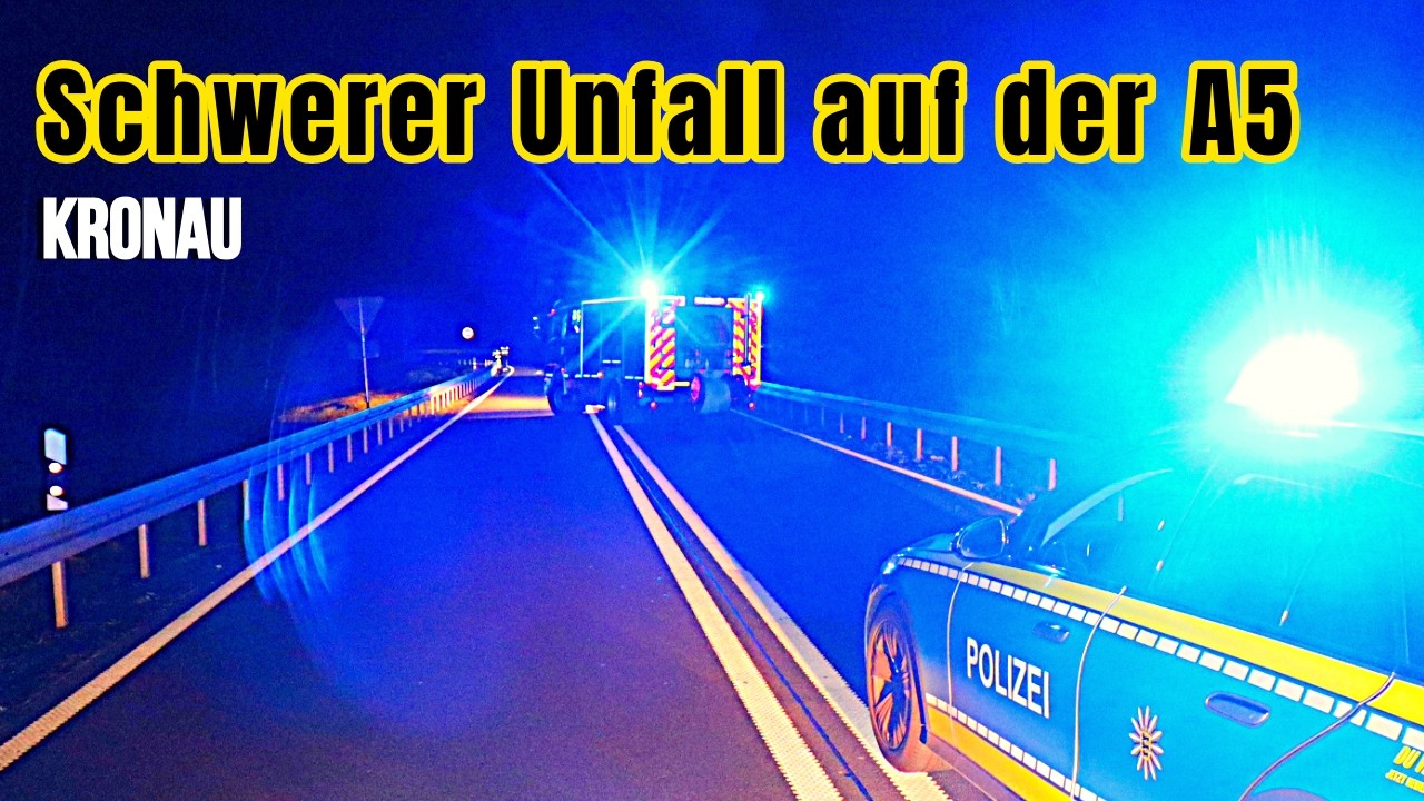 Unfall auf der A5 bei Kronau &ndash; Drei leicht verletzt