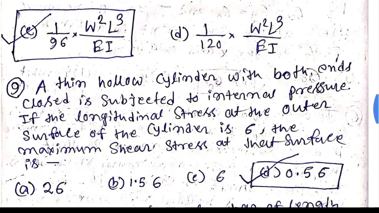 JELET ANSWER KEY 2019 | JELET 2019 SOLVED QUESTION PAPER | JELET 2019 SOLVED STRENGTH OF MATERIALS