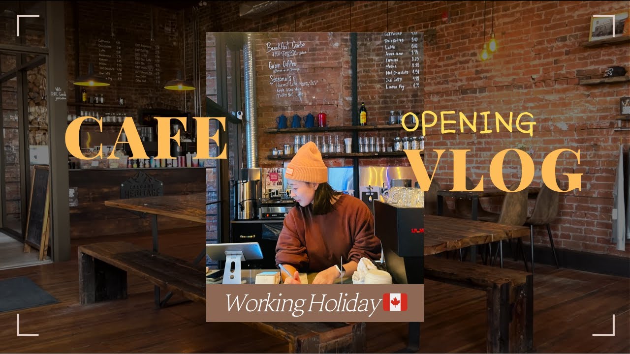 [SUB]🇨🇦워홀러의 카페오픈브이로그 | 아날로그 감성 가득 로컬카페☕️
