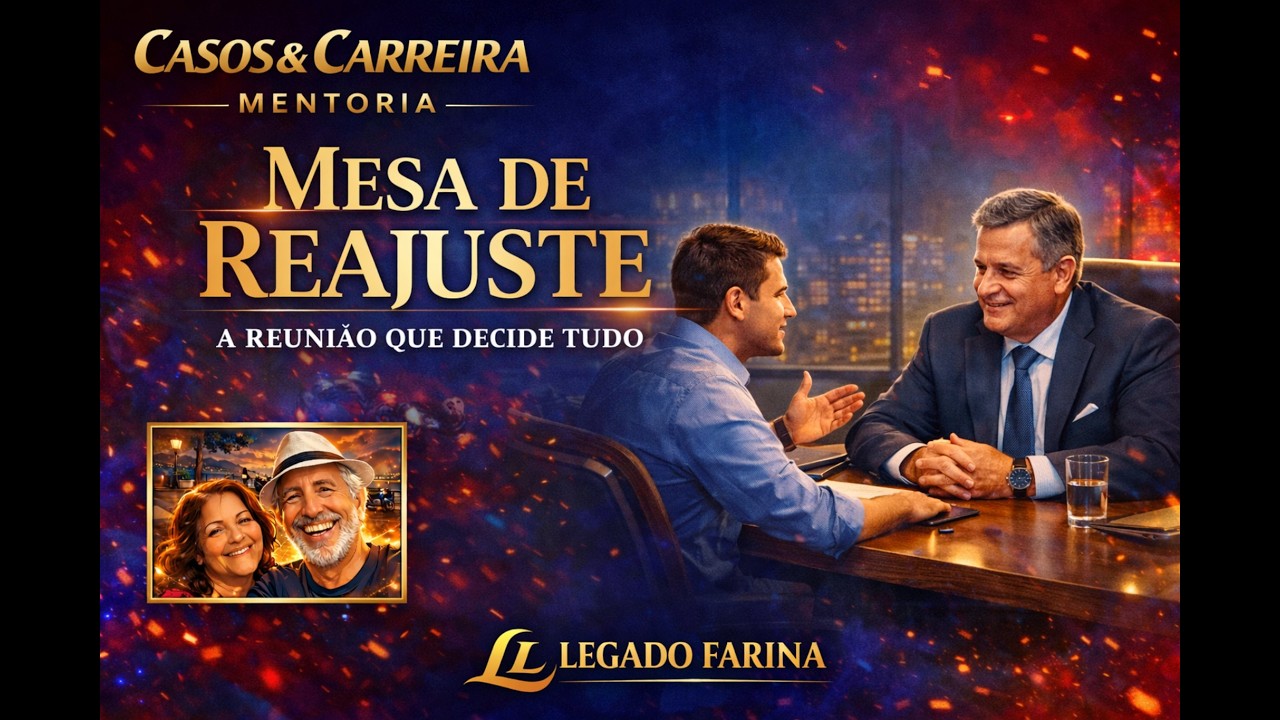 Mesa de Reajuste: A Reuni&atilde;o que Decide Tudo - Casos e Carreira: Mentoria | Legado Farina