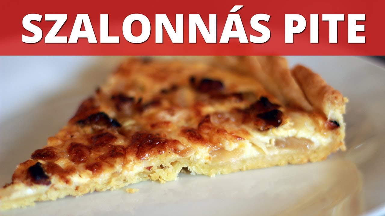 Szalonnás pite videó recept