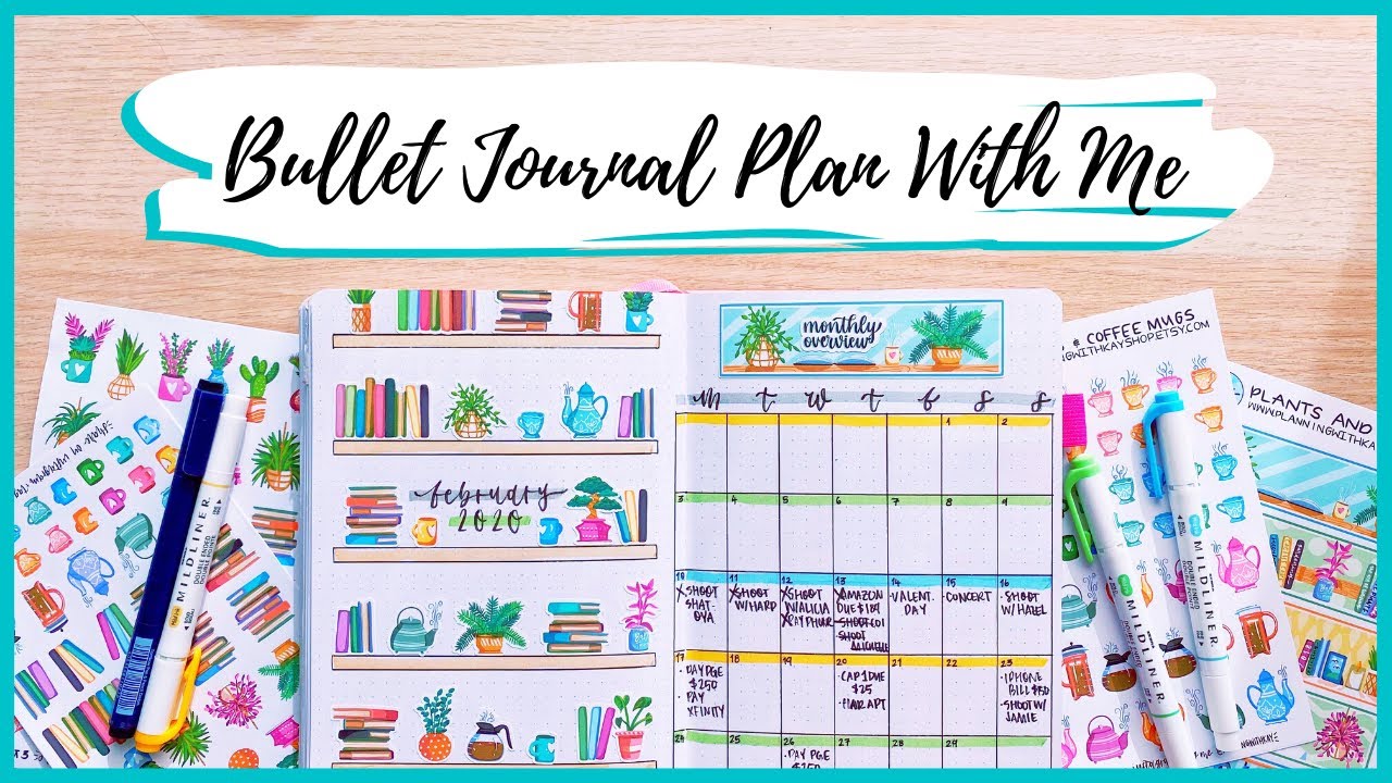 PLAN WITH ME || February 2020 Bullet Journal Setup