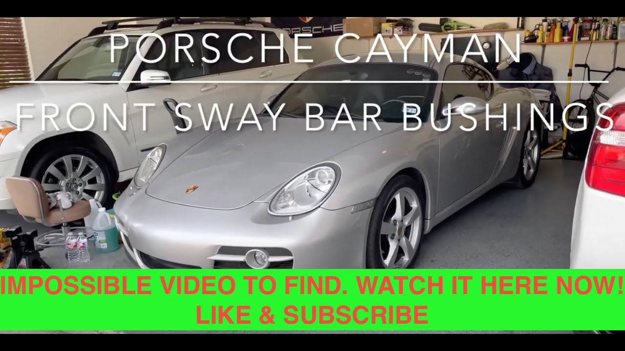 Replacing the #FRONT #SWAY #BAR #BUSHINGS on #Porsche #Cayman #987! Enjoy & consider subscribing.
