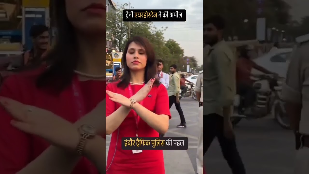 🛫 Air Hostesses Direct Traffic in Indore | A Creative Road Safety Campaign!