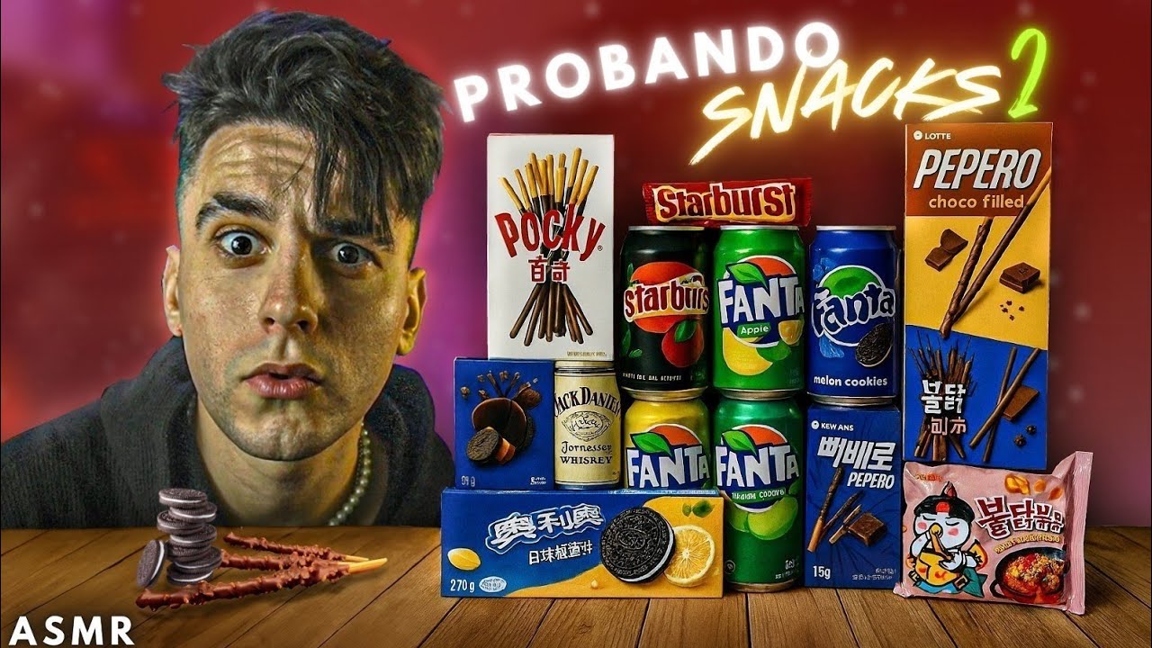 ASMR PROBANDO los SNACKS ASIATICOS Mas DELICIOSOS 😴 (ASMR para DORMIR)