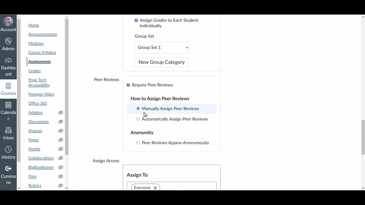 Create a Group Assignment