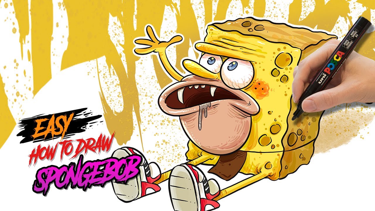 how to draw ancient spongebob Hypebeast