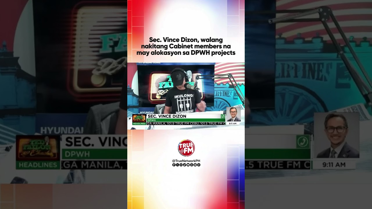 Sec. Vince Dizon, walang nakitang Cabinet members na may alokasyon sa DPWH projects