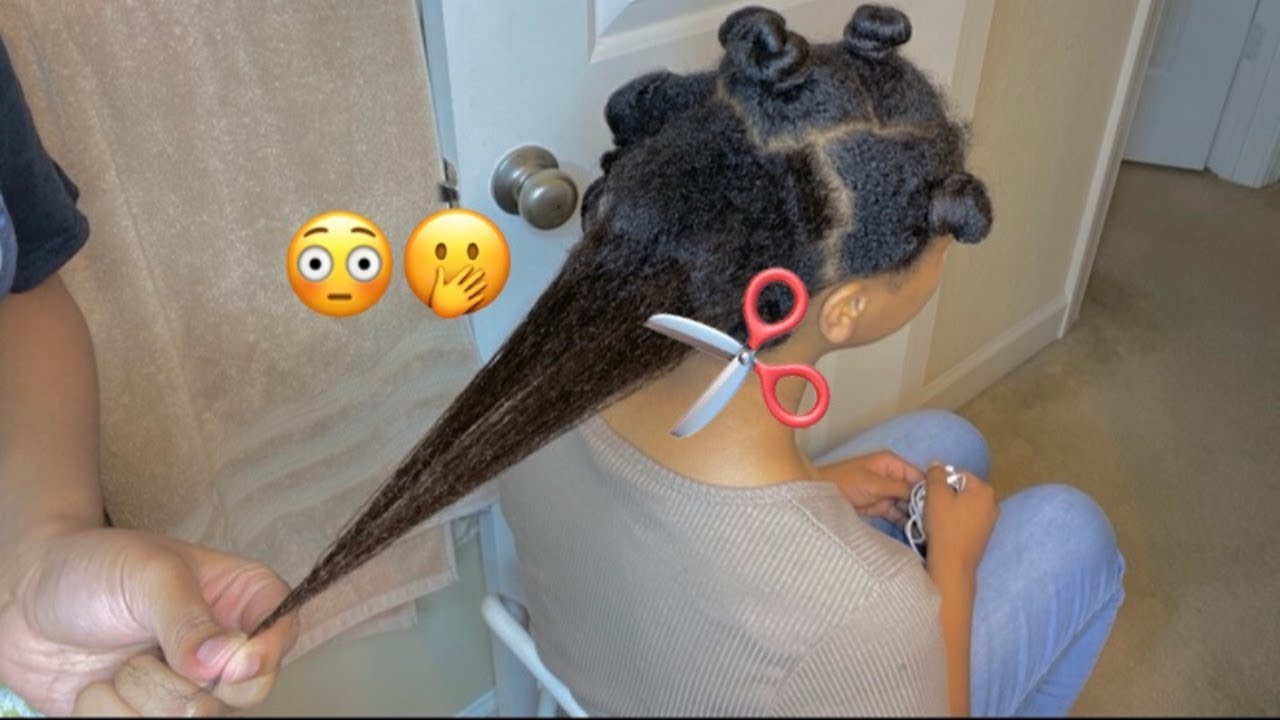 I Big Chopped My Sister's Transitioned Hair! 🤯😳