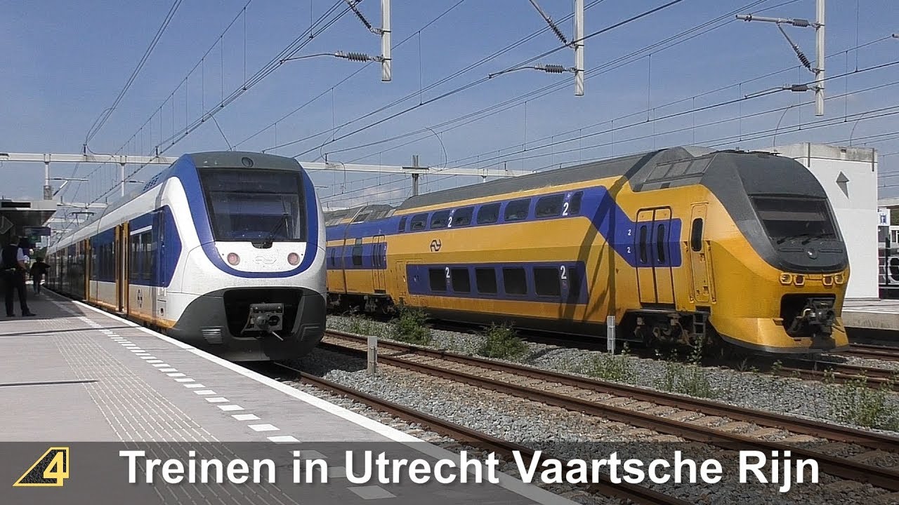 Treinen in Utrecht Vaartsche Rijn - 22 augustus 2019