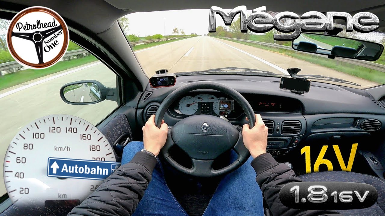 2002 Renault Mégane 1.8 16V | V-MAX. Próba autostradowa i prezentacja. RACEBOX 0-100 km/h.