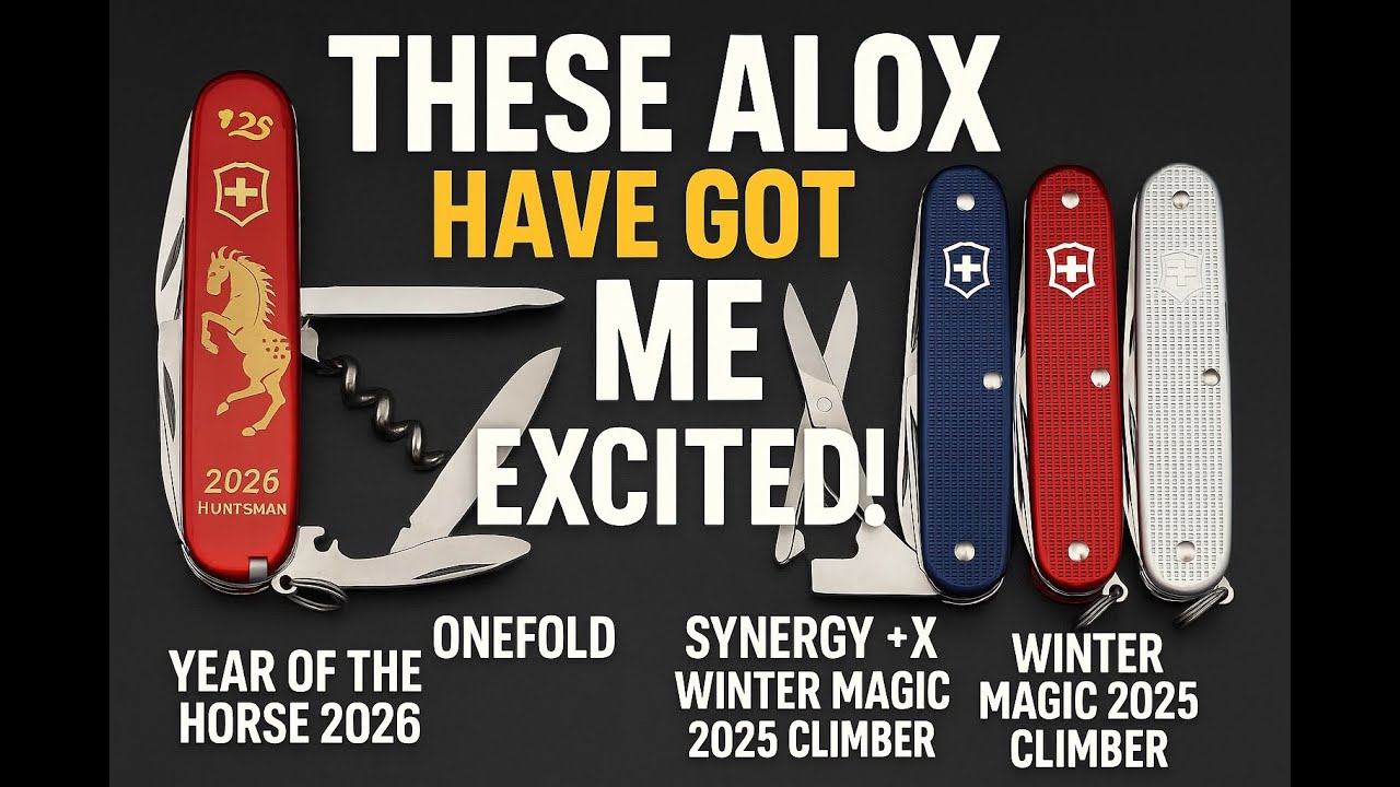 Victorinox Alox: Onefold, Synergy +X & Winter Magic 2025 Climber & Year of the Horse 2026 Huntsman