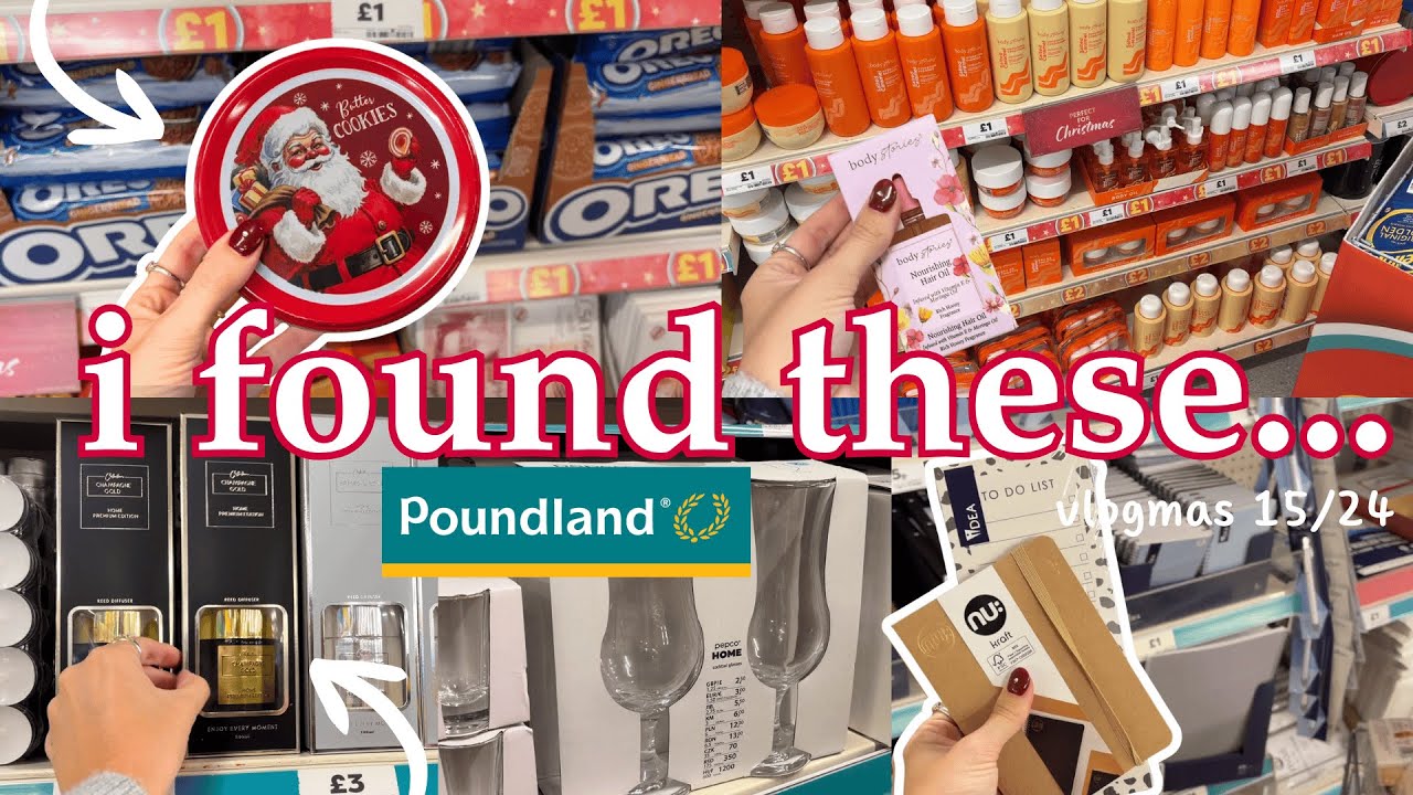 Пойдем со мной в Poundland за рождественскими подарками по доступным ценам | Vlogmas 15