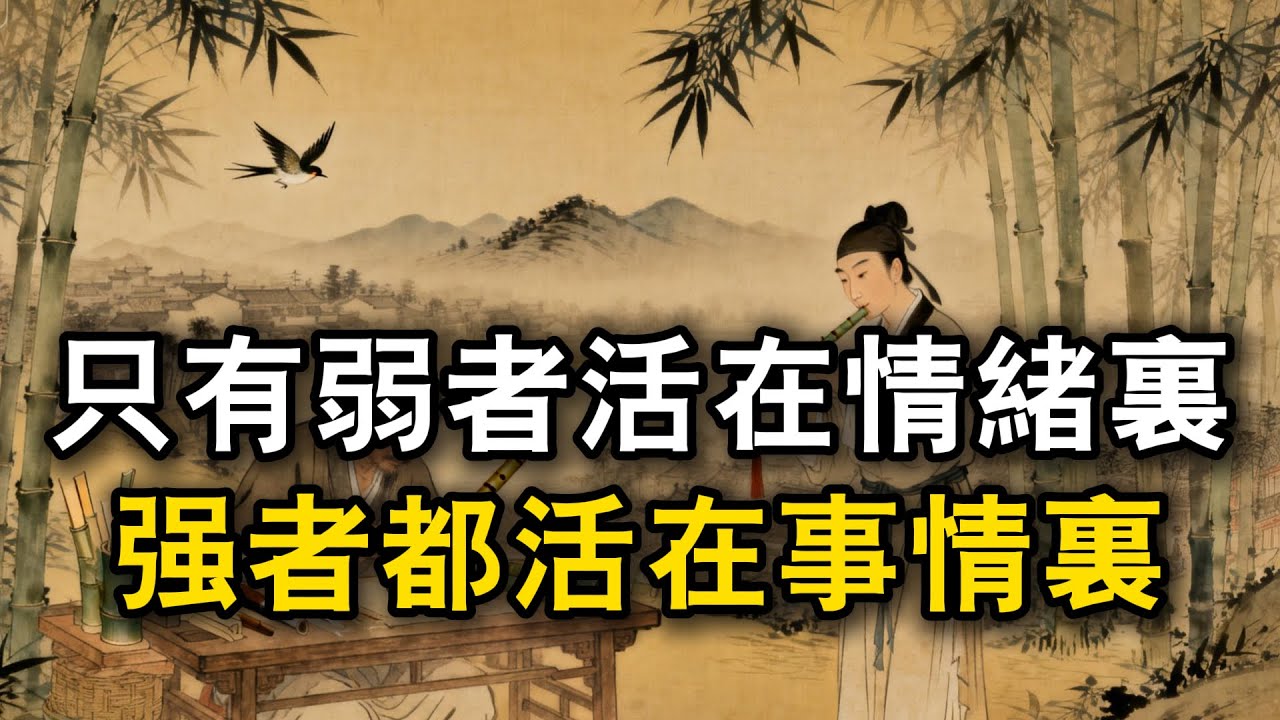 只有弱者活在情緒裏，强者都活在事情裏
