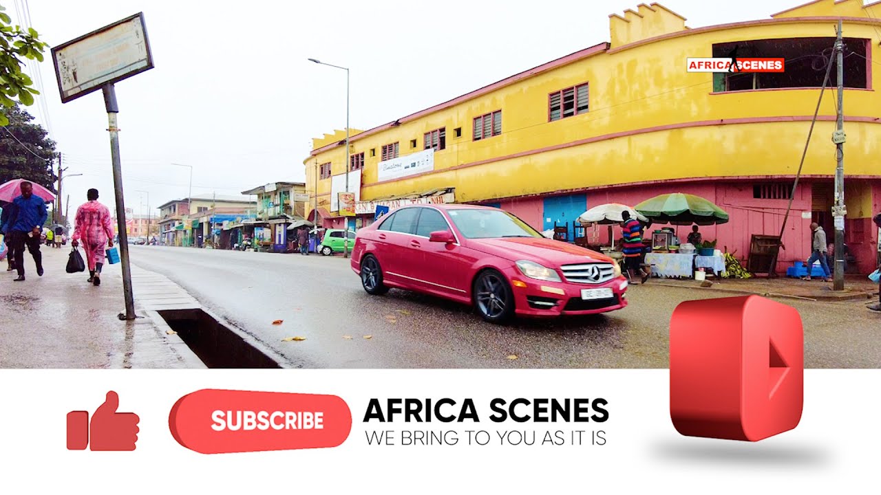 ZONGO POLICE 🚓 STATION to ASAFO MARKET IN KUMASI GHANA | WEST AFRICA #66.
