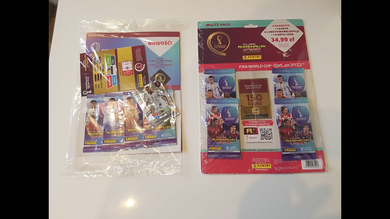 HIT!!! PANINI FIFA WORLD CUP QATAR 2022 - DWA R&Oacute;ŻNE MULTIPACKI - MULTIPACK Z BIEDRONKI vs NORMALNY!!