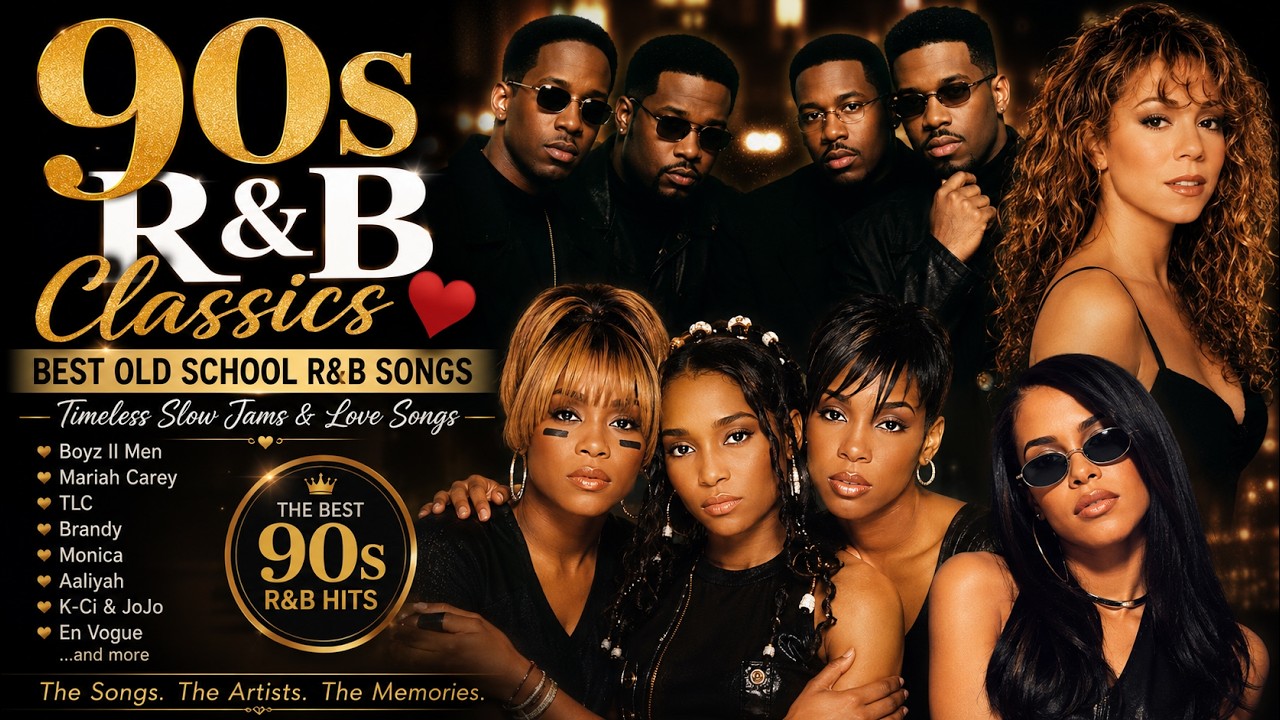 90s R&B Classics ❤️ Best Old School R&B Songs Playlist | Boyz II Men, Mariah Carey & TLC