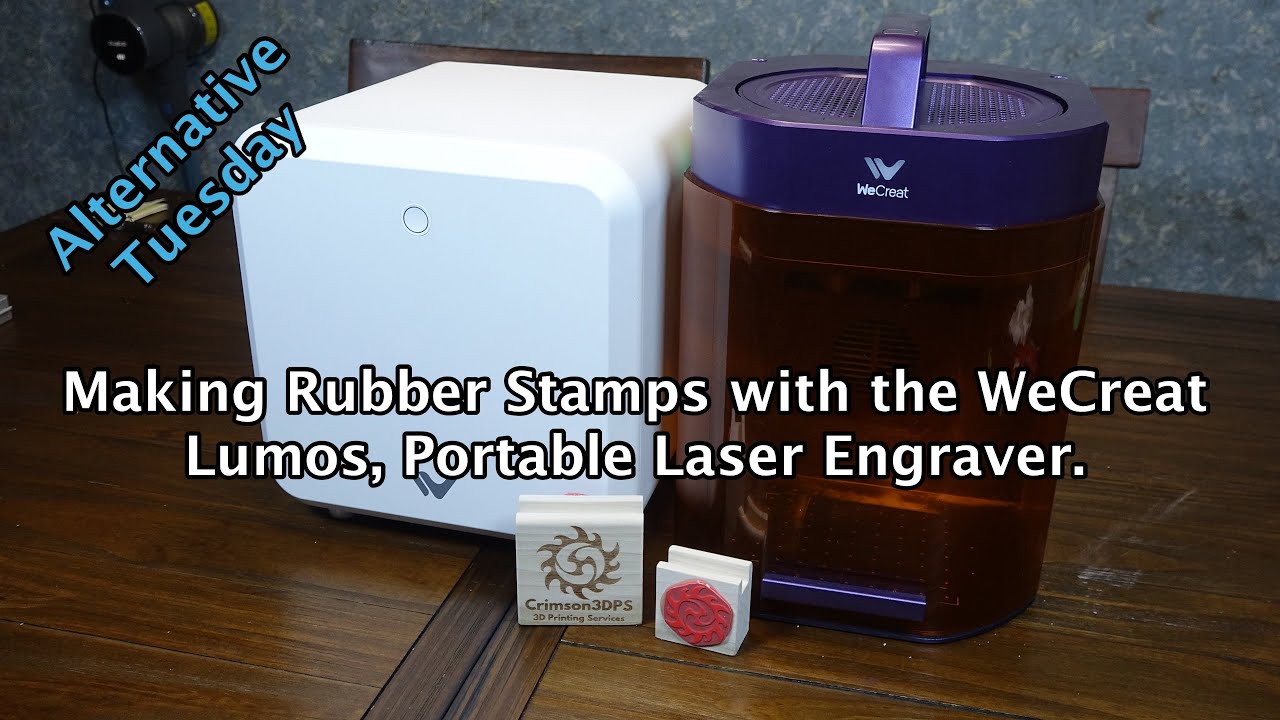 Making Rubber Stamps with the WeCreat Lumos Portable Laser Engraver