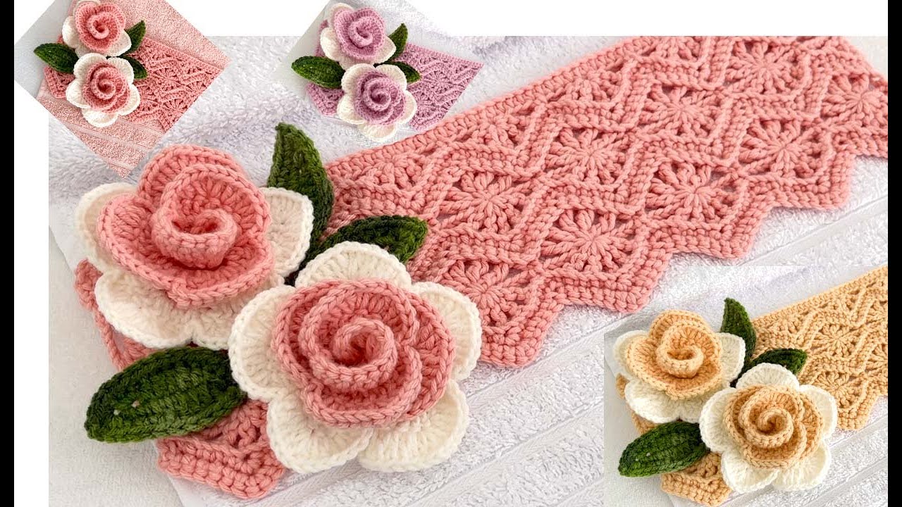 Cómo hacer TOALLAS BONITAS,fáciles de tejer/Para su casa, para regalar o vender