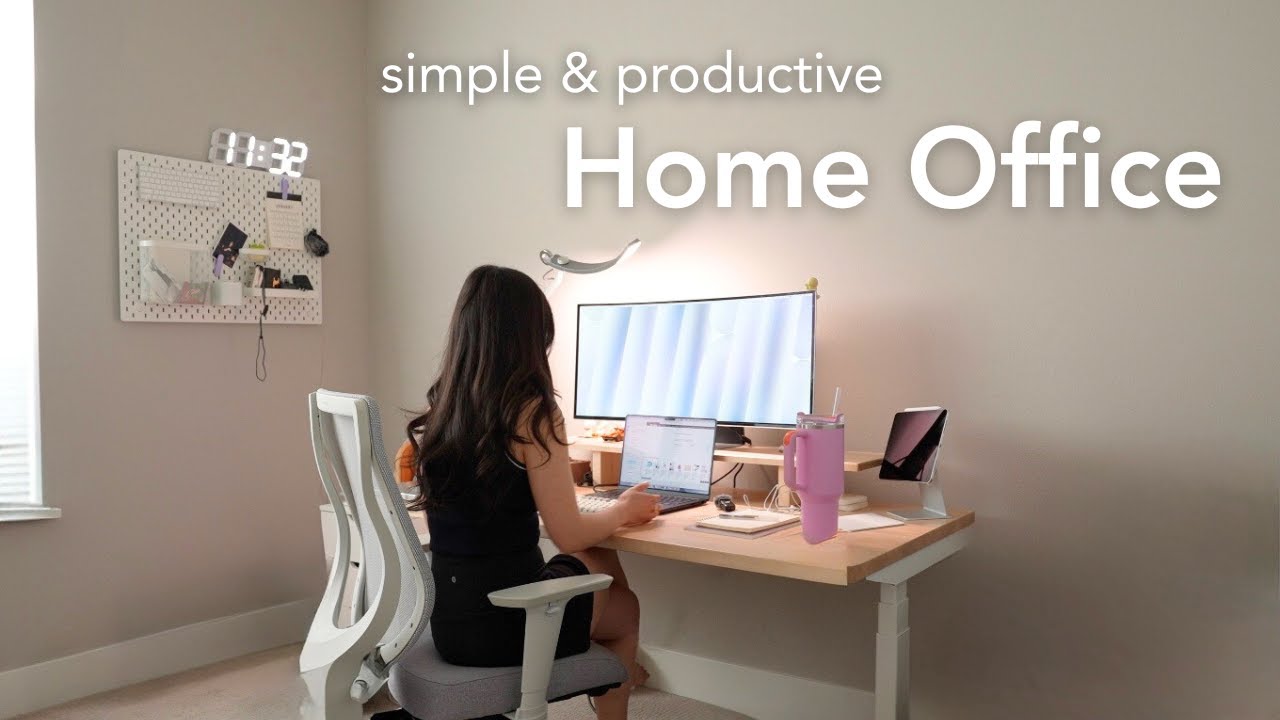 My *Realistic* & Cozy WFH Desk Tour | Work & Life in Seattle as a Software Engineer