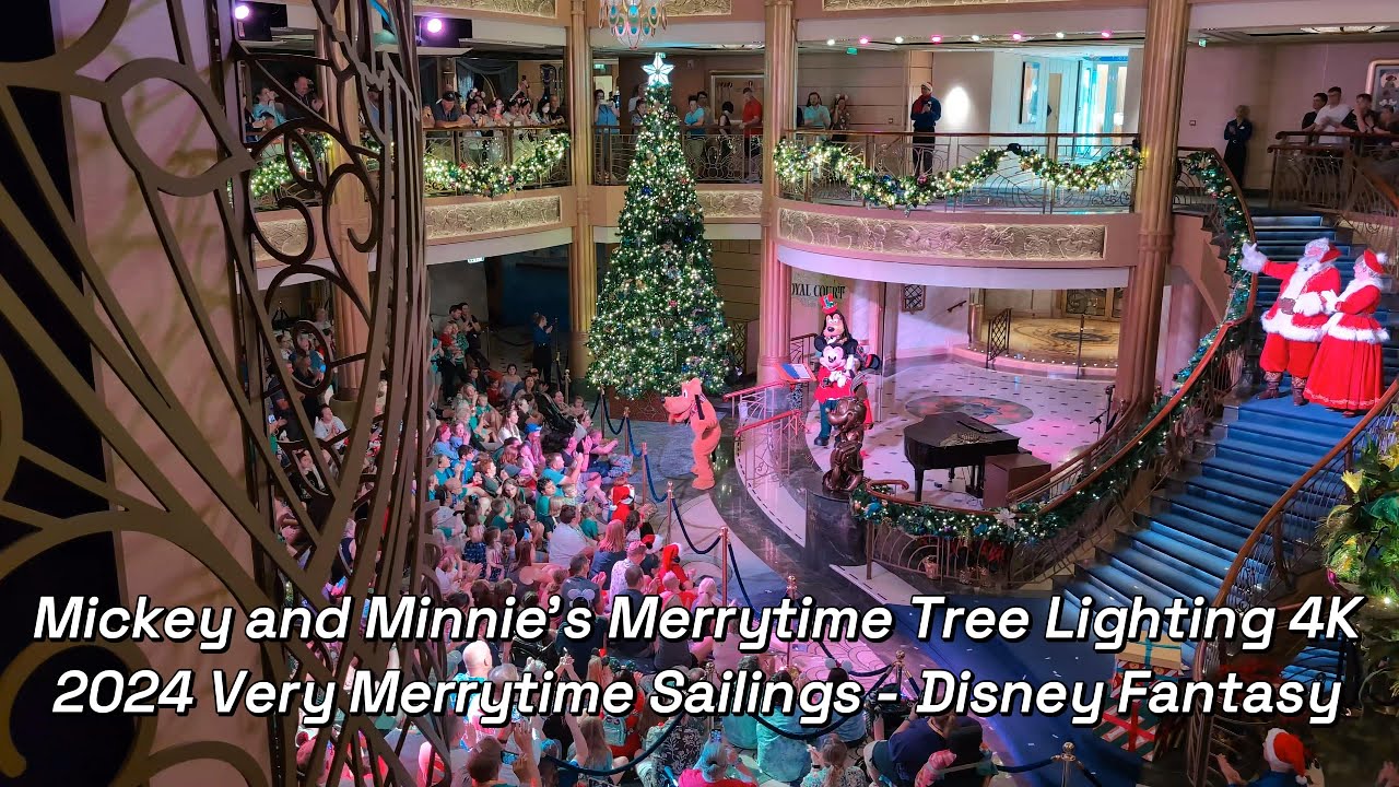 Mickey and Minnie's Merrytime Tree Lighting - 2024 Very Merrytime Sailings - Disney Fantasy Cruise
