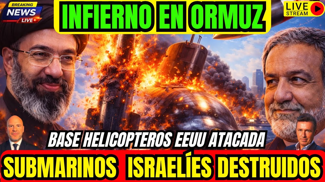 DIRECTO. URGENTE. SUBMARINOS DE ISRAEL DESTRUIDOS. GOLPE HISTÓRICO A EEUU. BASE VICTORIA BAJO FUEGO