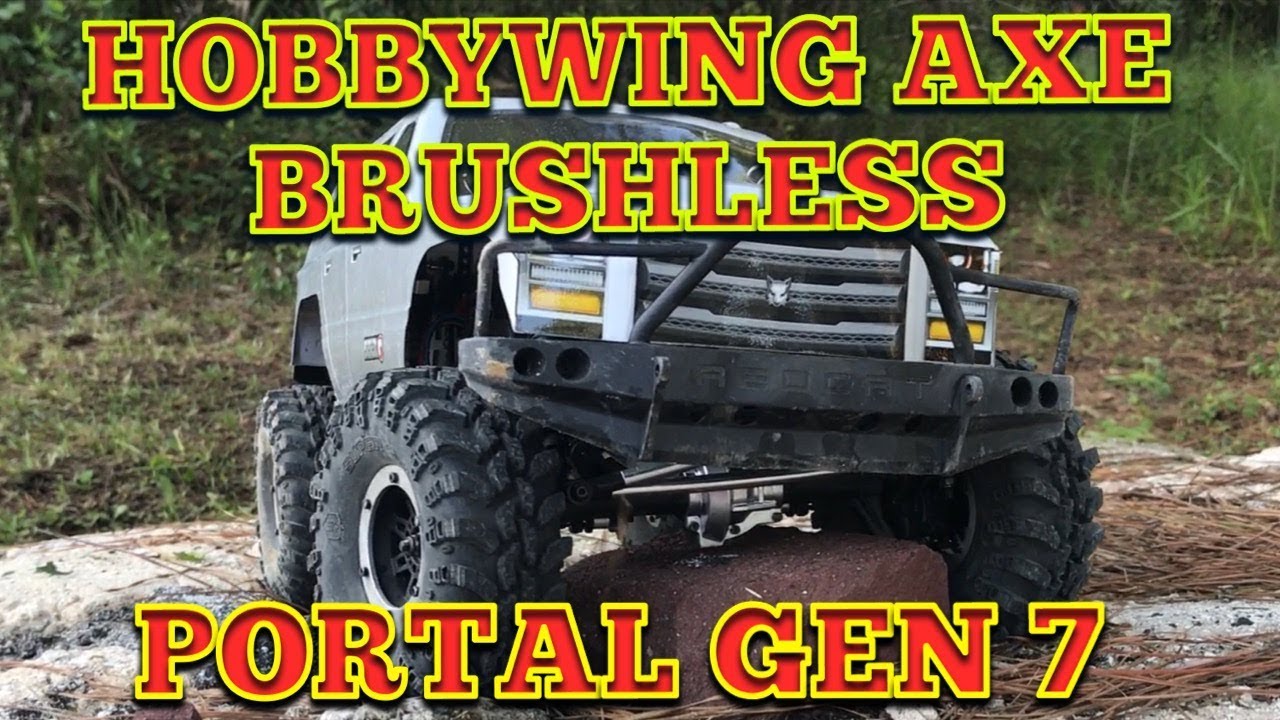 Gen 7 truck Portal axles Hobbywing AXE system