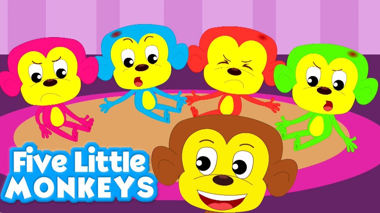 Cinco pequeños monos | Kids Song | Five Little Monkeys | Kids Rhymes Español | Canciones Infantiles