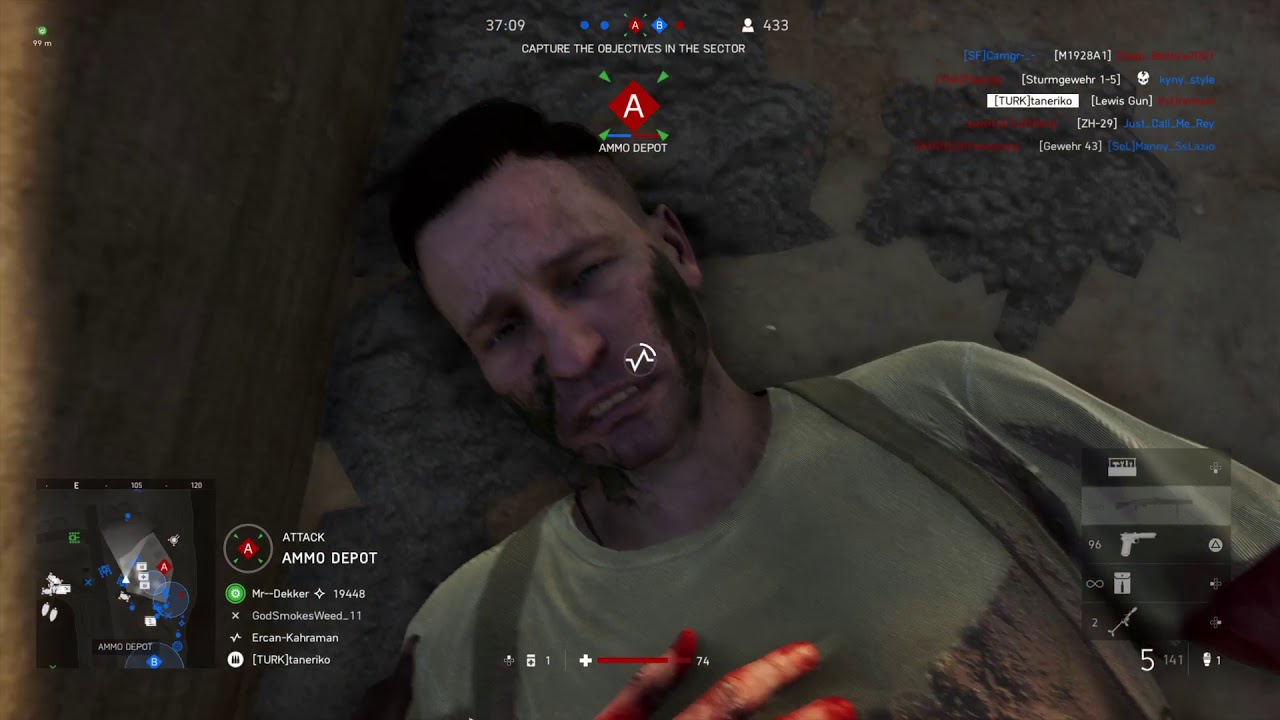 Battlefield™ V 61 Kills Golden Lewis Gun