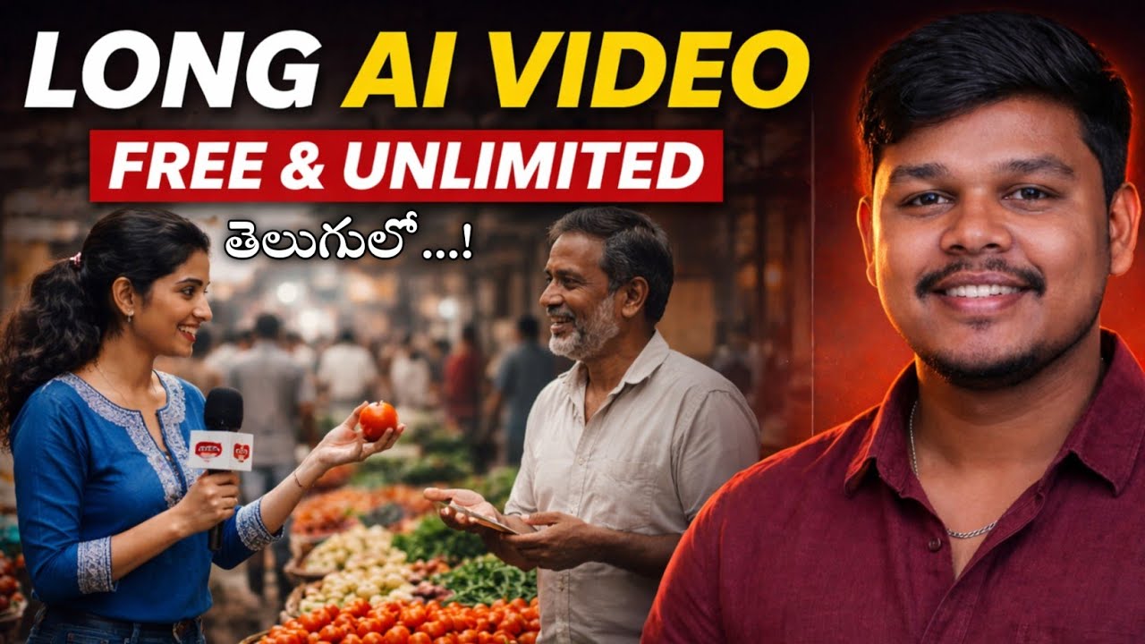 FREE & UNLIMITED AI LONG VIDEOS 😱 | 1 Hour AI Videos Without Payment (Telugu)