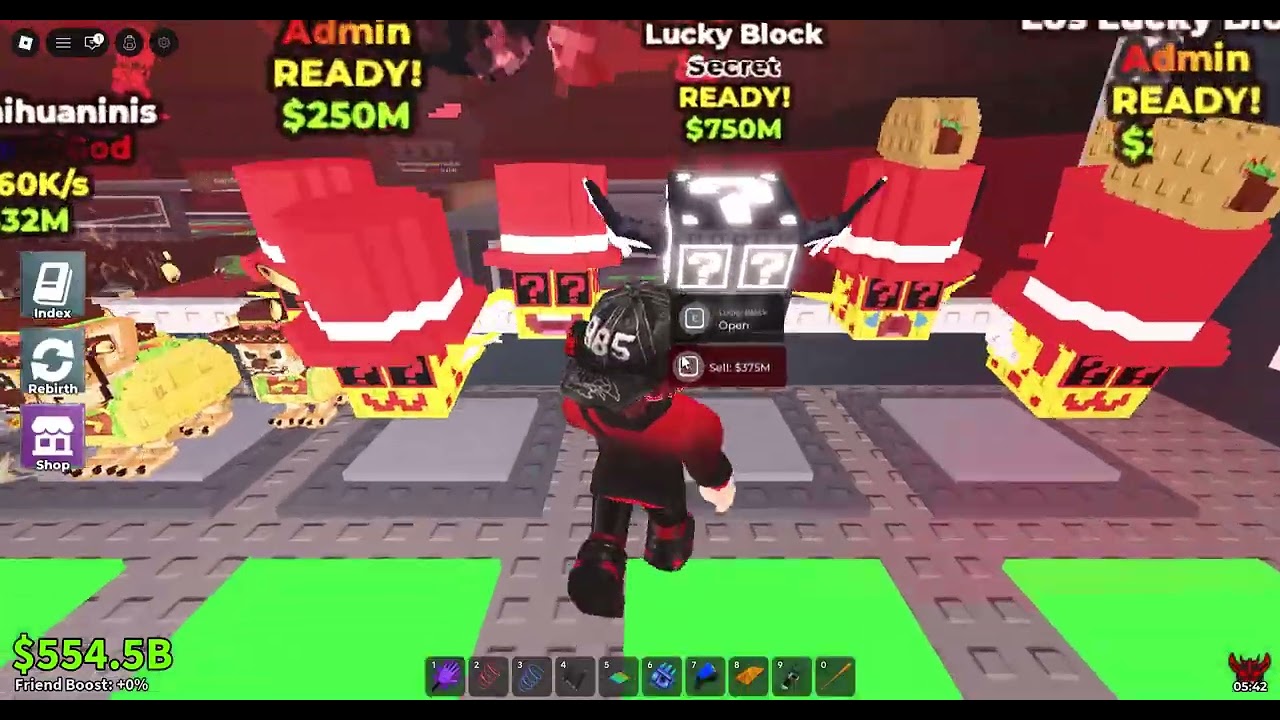 Otvorenie lucky blocks.