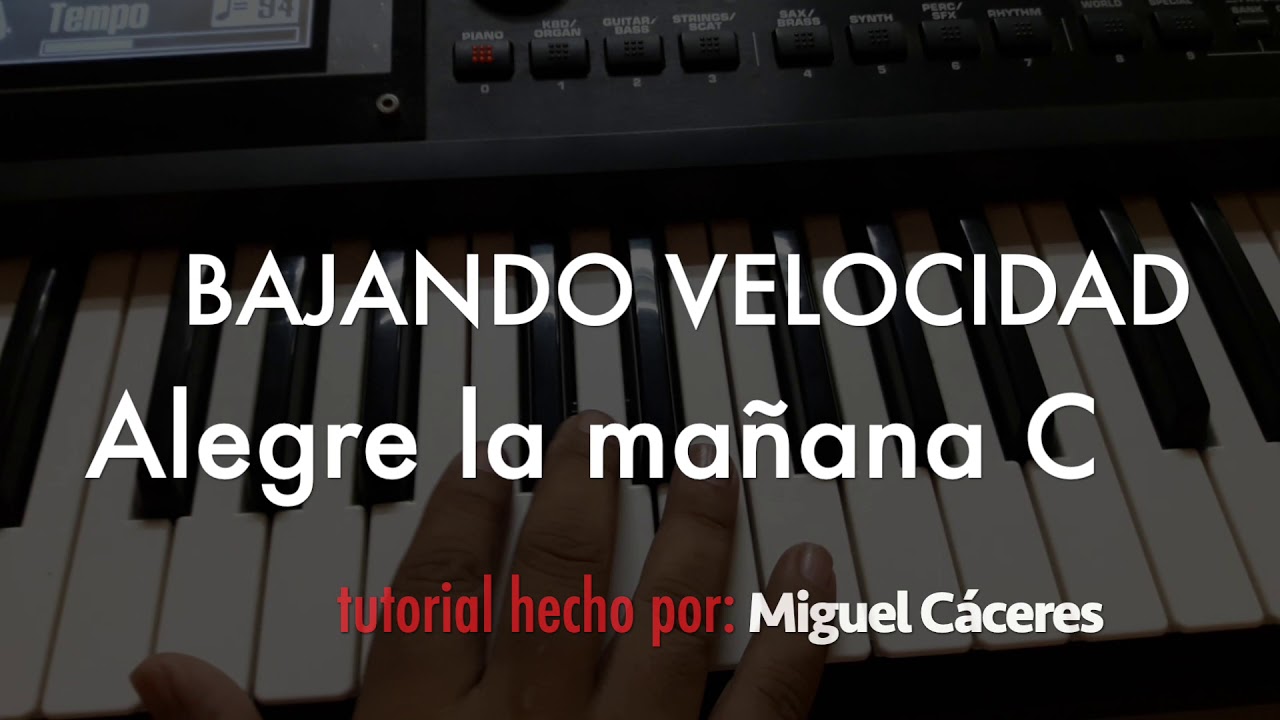 Tutorial ALEGRE LA MAÑANA para melódica o teclado - tutorial for melodica or keyboard