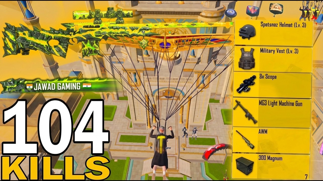 104 KILLS | NEW BEST LOOT GAMEPLAY with FULL OUTFIT | #pubgmobile