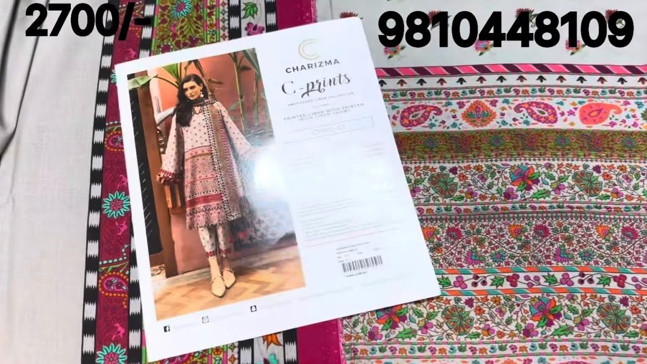 CHARIZMA C PRINTS LINEN COLLECTION (Vol-1 )FOR PRE WINTER SEASON. 2025