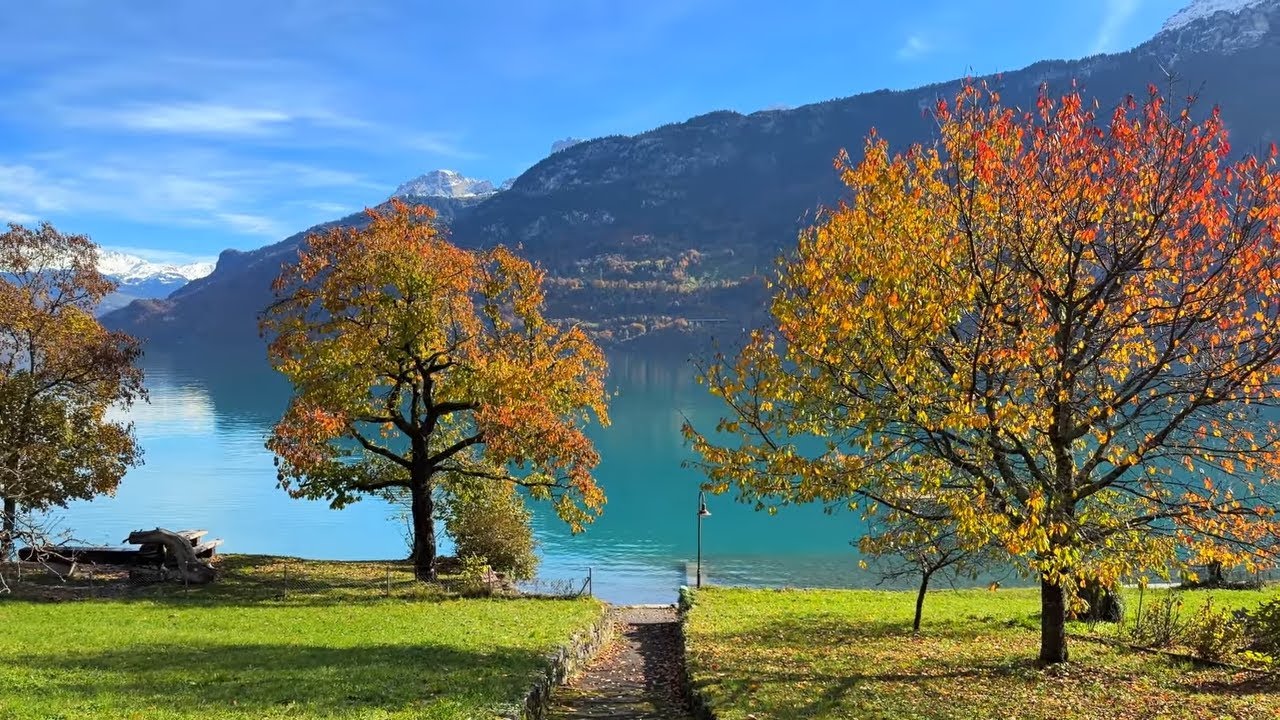 Autumn in Switzerland - Brienz am See in October