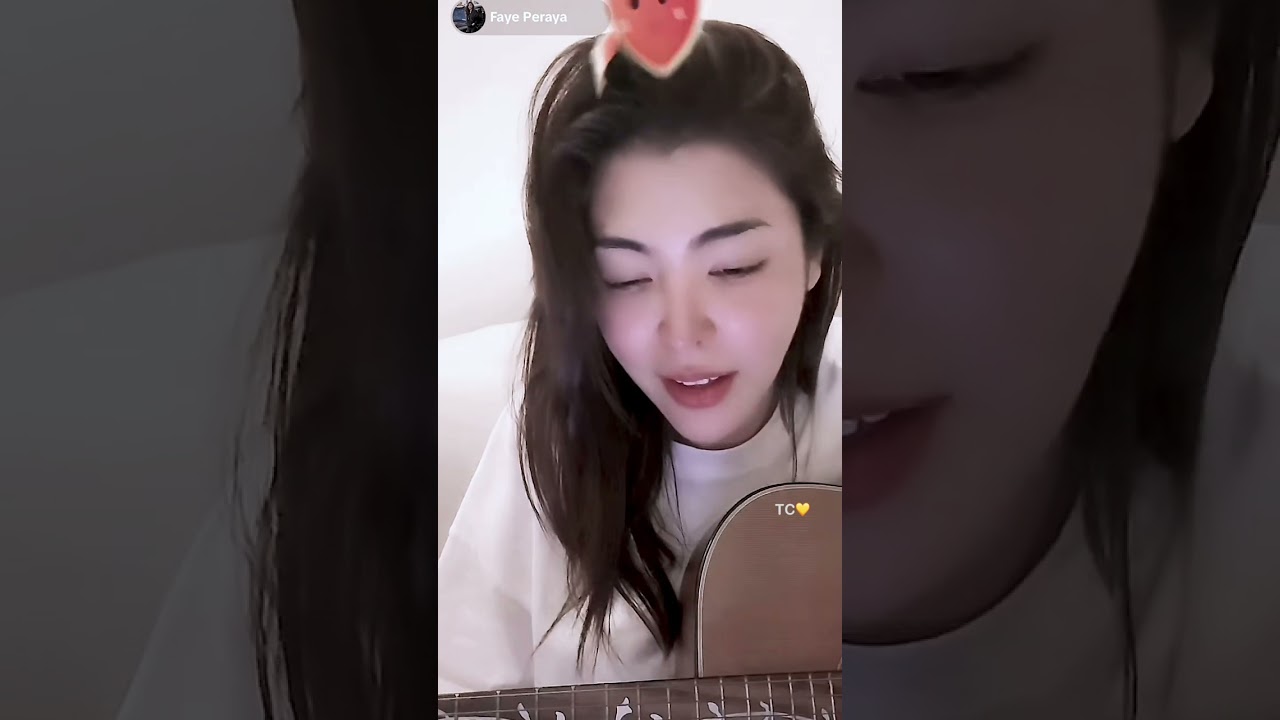 230524 - Faye Peraya Malisorn’s Tiktok Live singing ดอกไม้ในใจฉัน by Warin