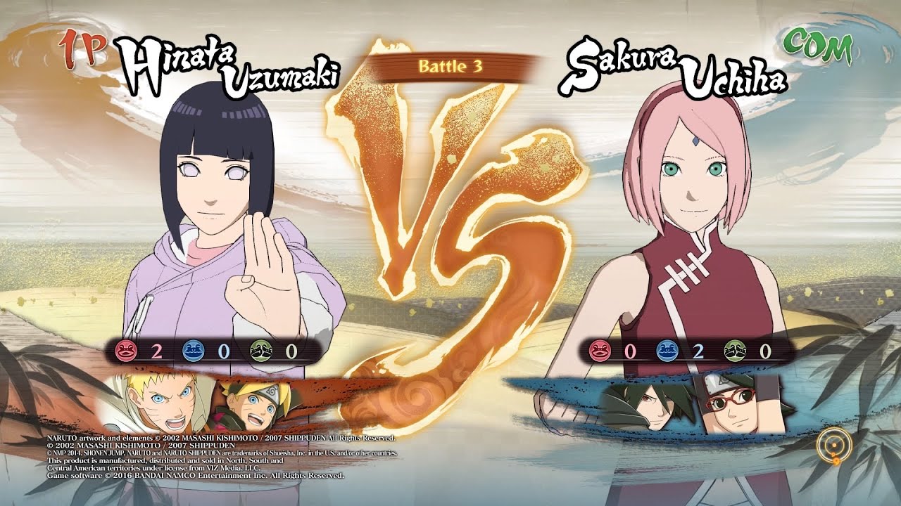 NUNS4: RTB Hinata, RTB Naruto, & Boruto vs. RTB Sakura, RTB Sasuke, & Sarada (Requested)