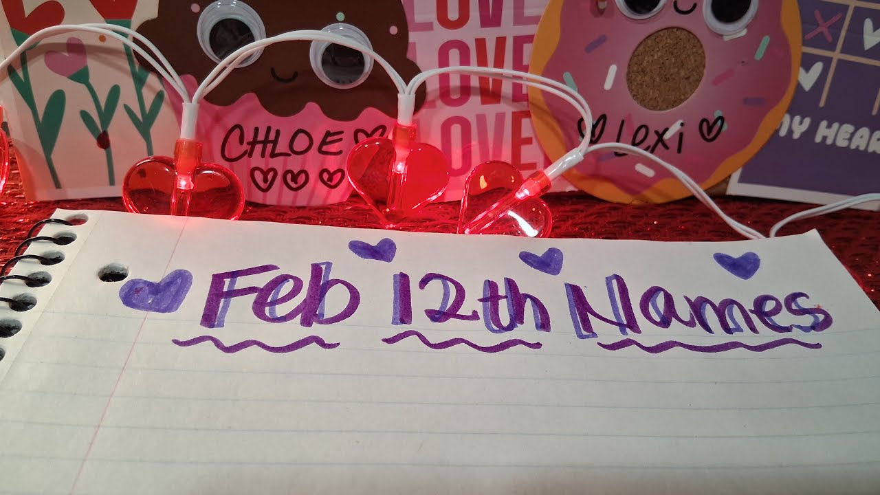 Writing Names in Notebook 📒✍️ for Valentine's Day 💘♥️♥️♥️ #valentines #valentinesday