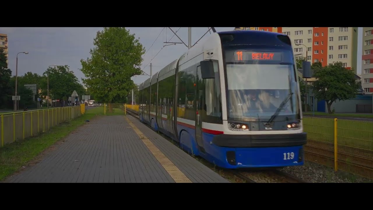 Poland, Bydgoszcz, tram ride from Wzgórze Wolności to Plac Praw Kobiet