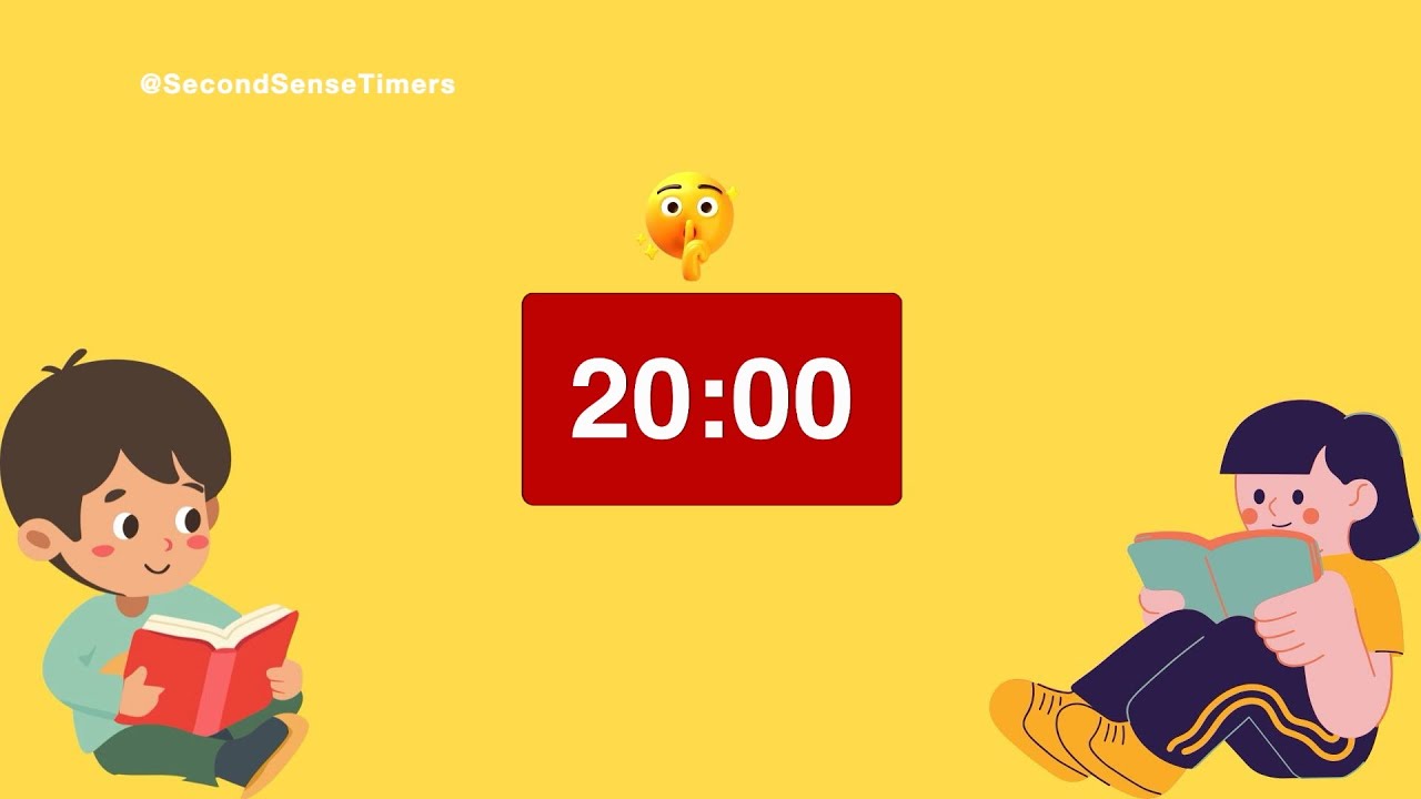 20 Minute Timer for Silent Reading | Classroom Timers